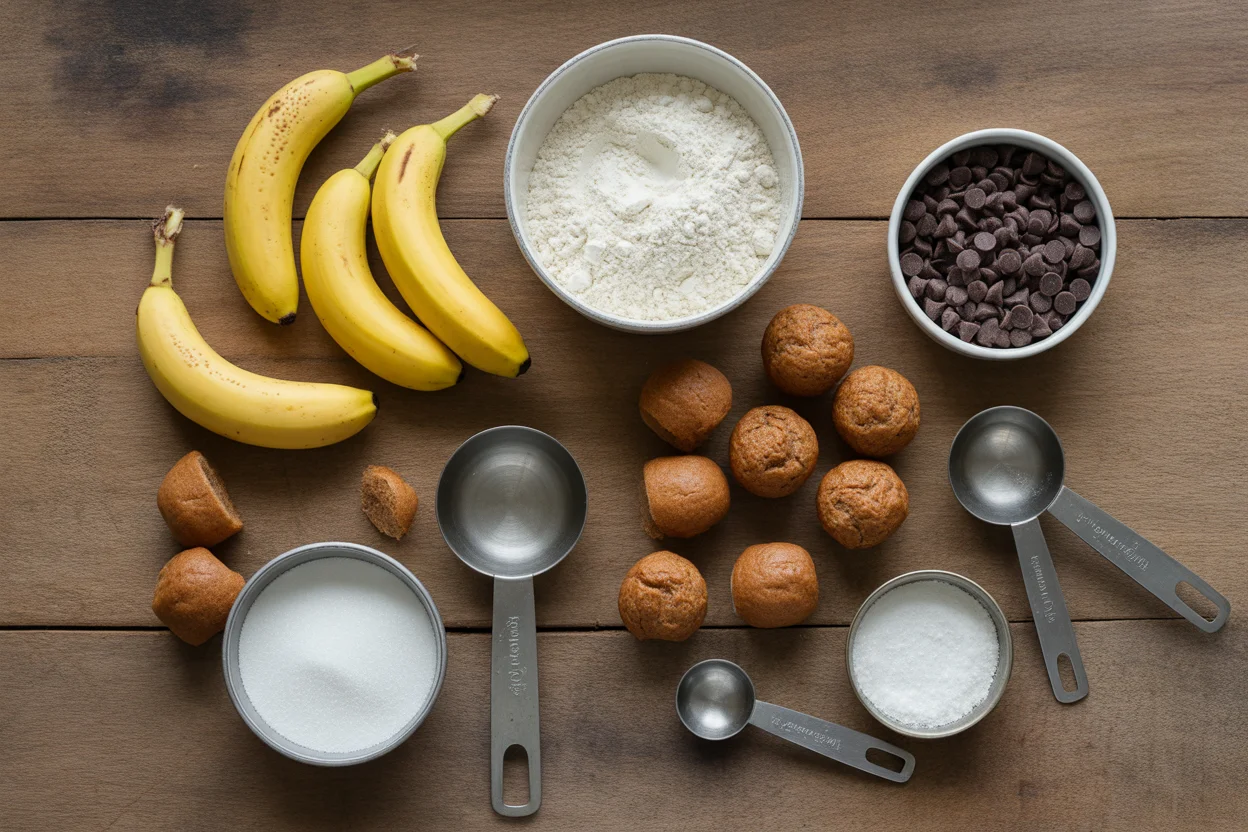 Banana bread mini muffins healthy