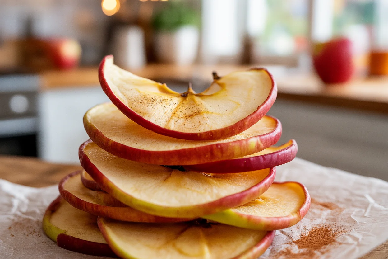 Crispy Healthy Air Fryer Cinnamon Apple Chips You'll Love