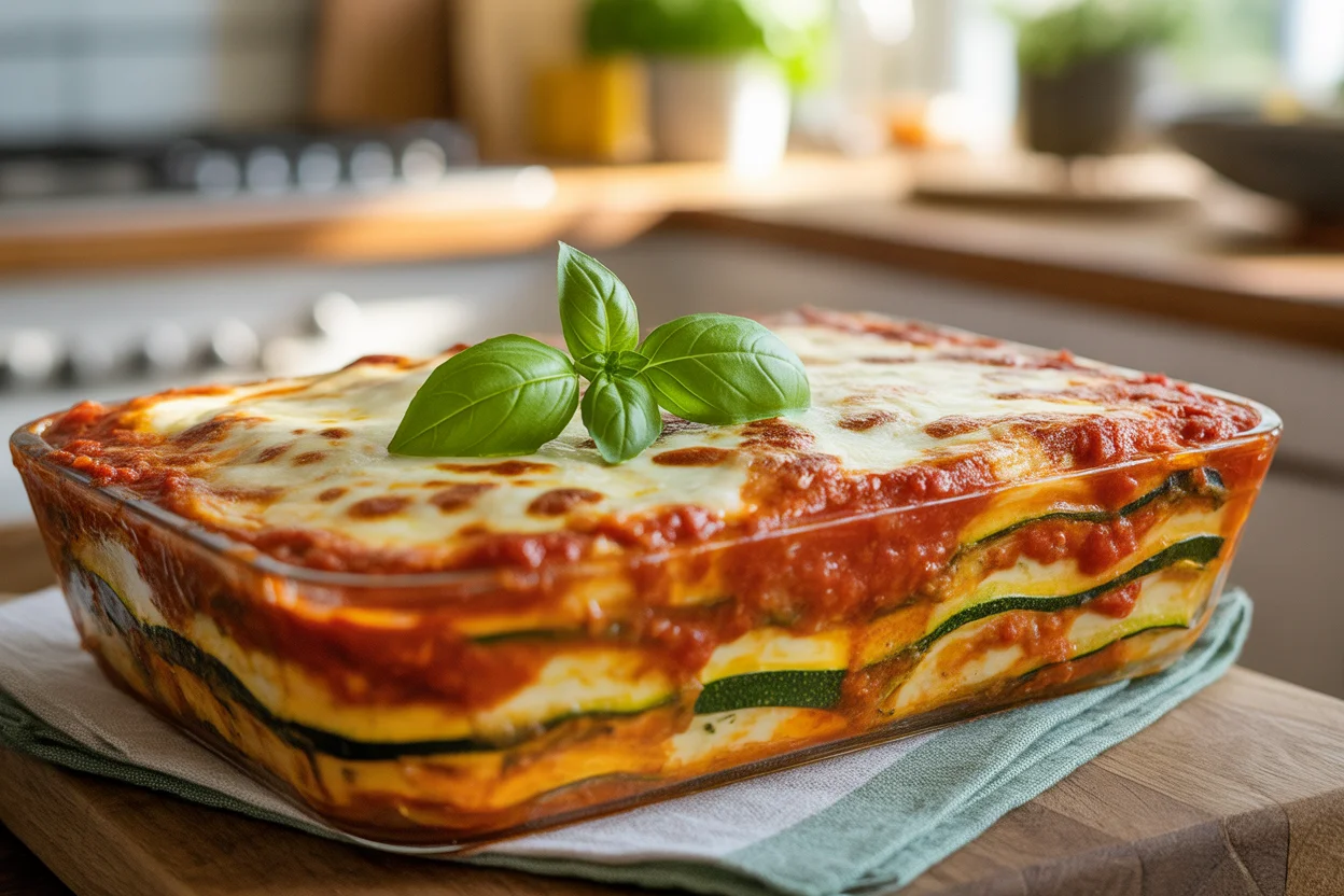 low carb zucchini lasagna