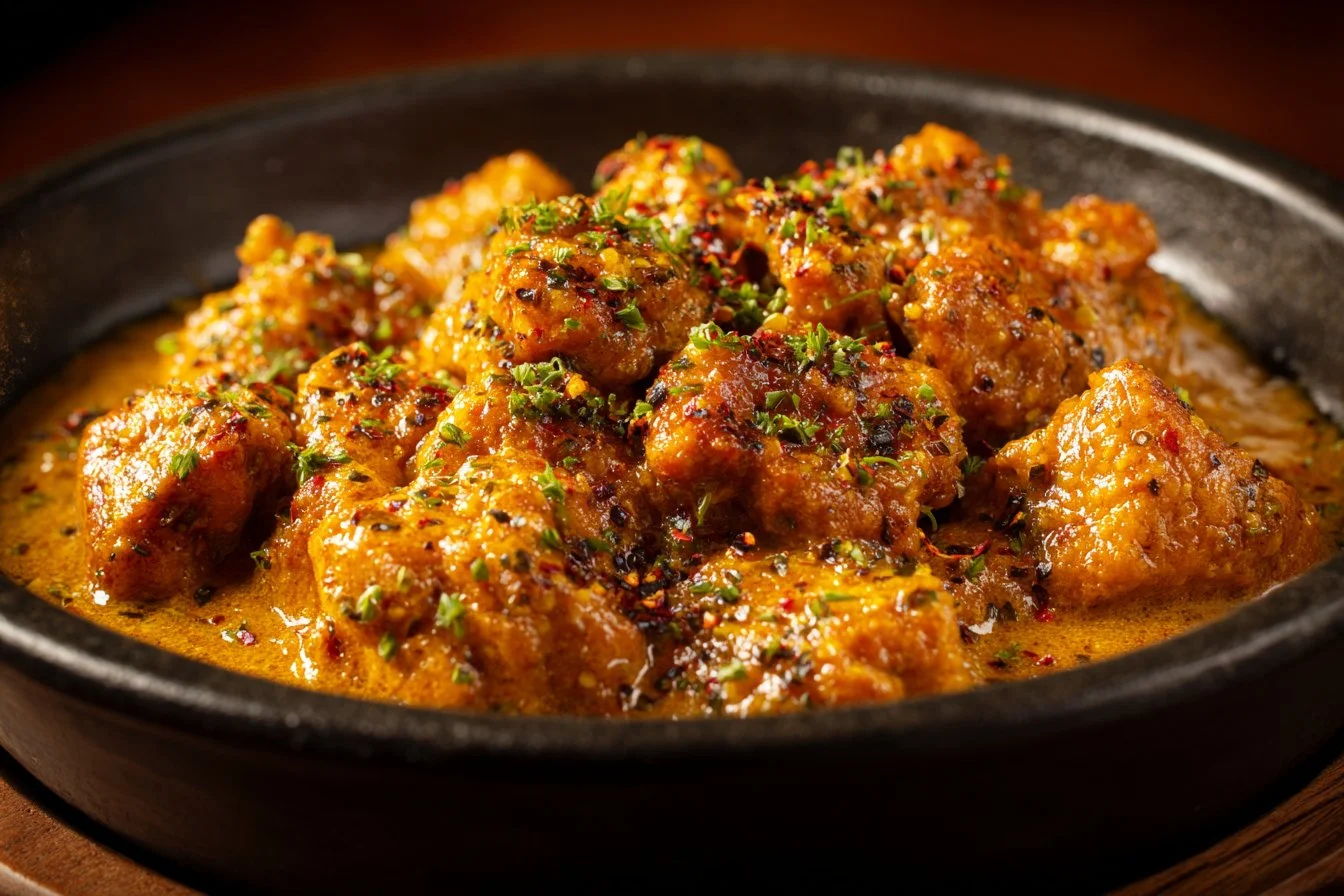 Delicious Cowboy Butter Chicken dish with creamy sauce and spices