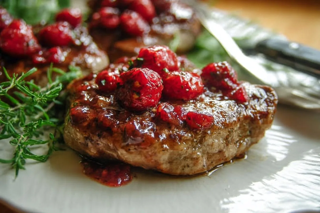Raspberry Balsamic Pork Chops 4 Raspberry Balsamic Pork Chops