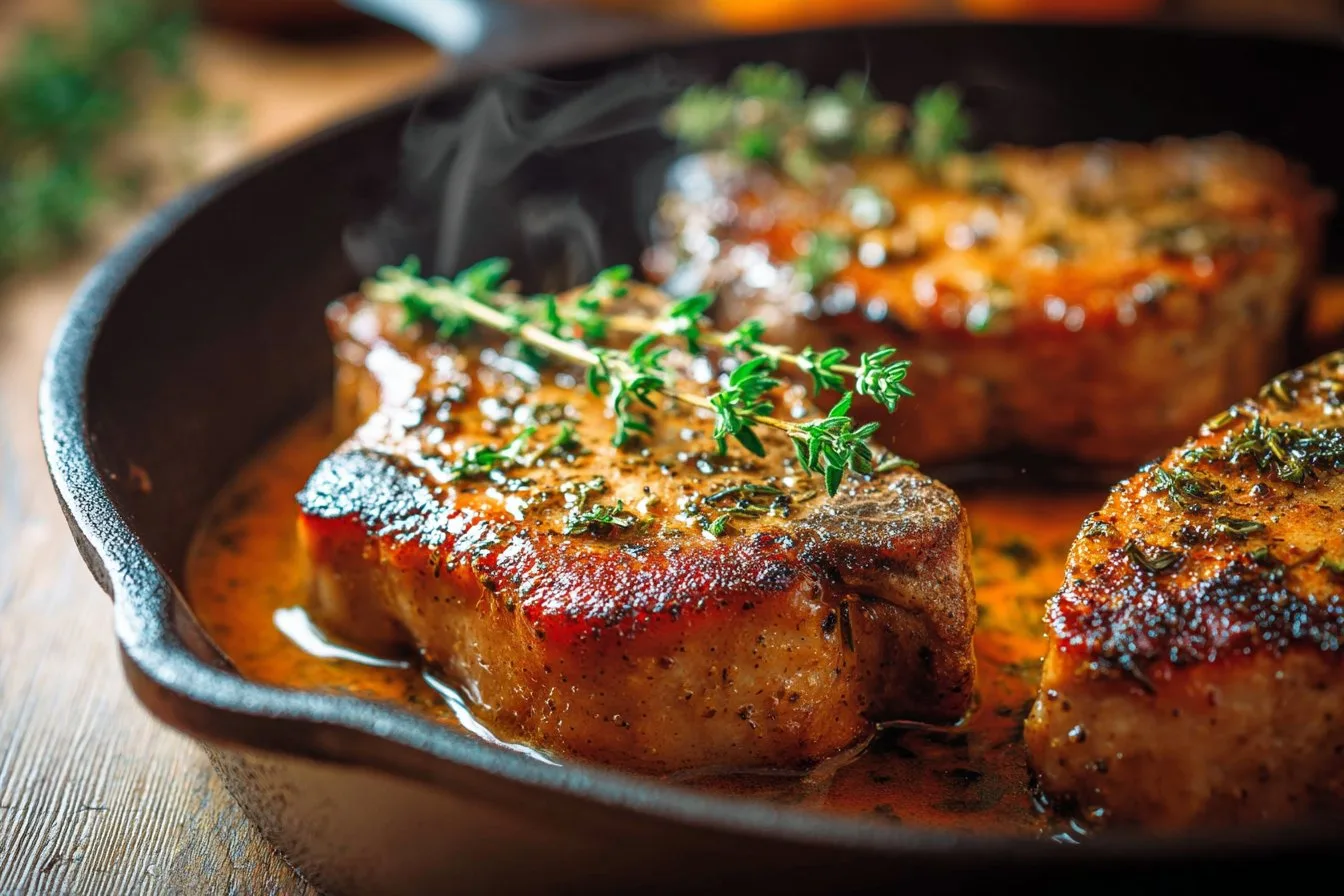 Juicy Skillet Pork Chops