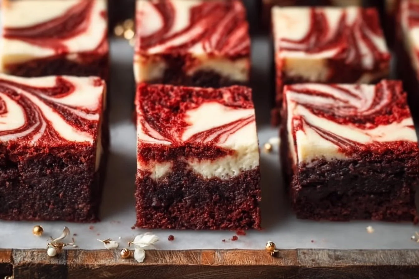 Red Velvet Cheesecake Brownies 4 Red Velvet Cheesecake Brownies