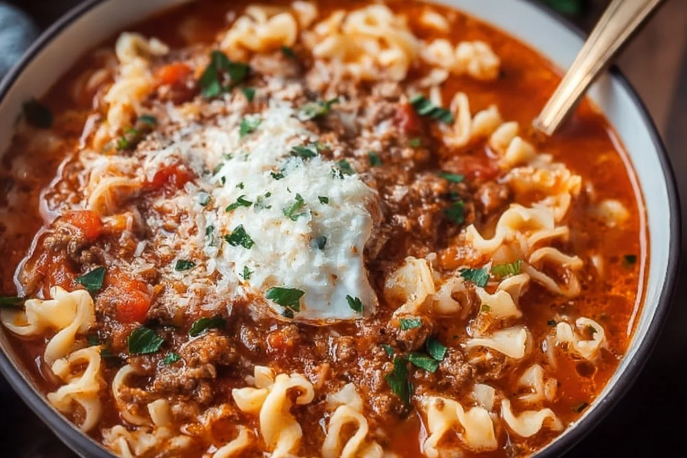 High Protein Lasagna Soup