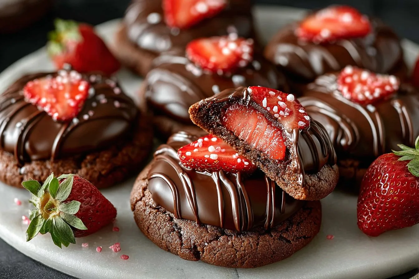 Chocolate Covered Strawberry Cookies