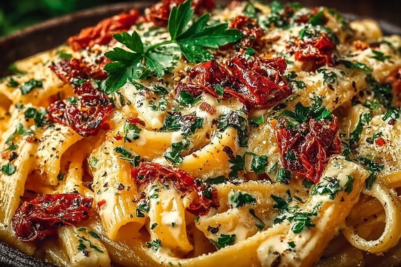 Creamy Vegan Sun-Dried Tomato Pasta