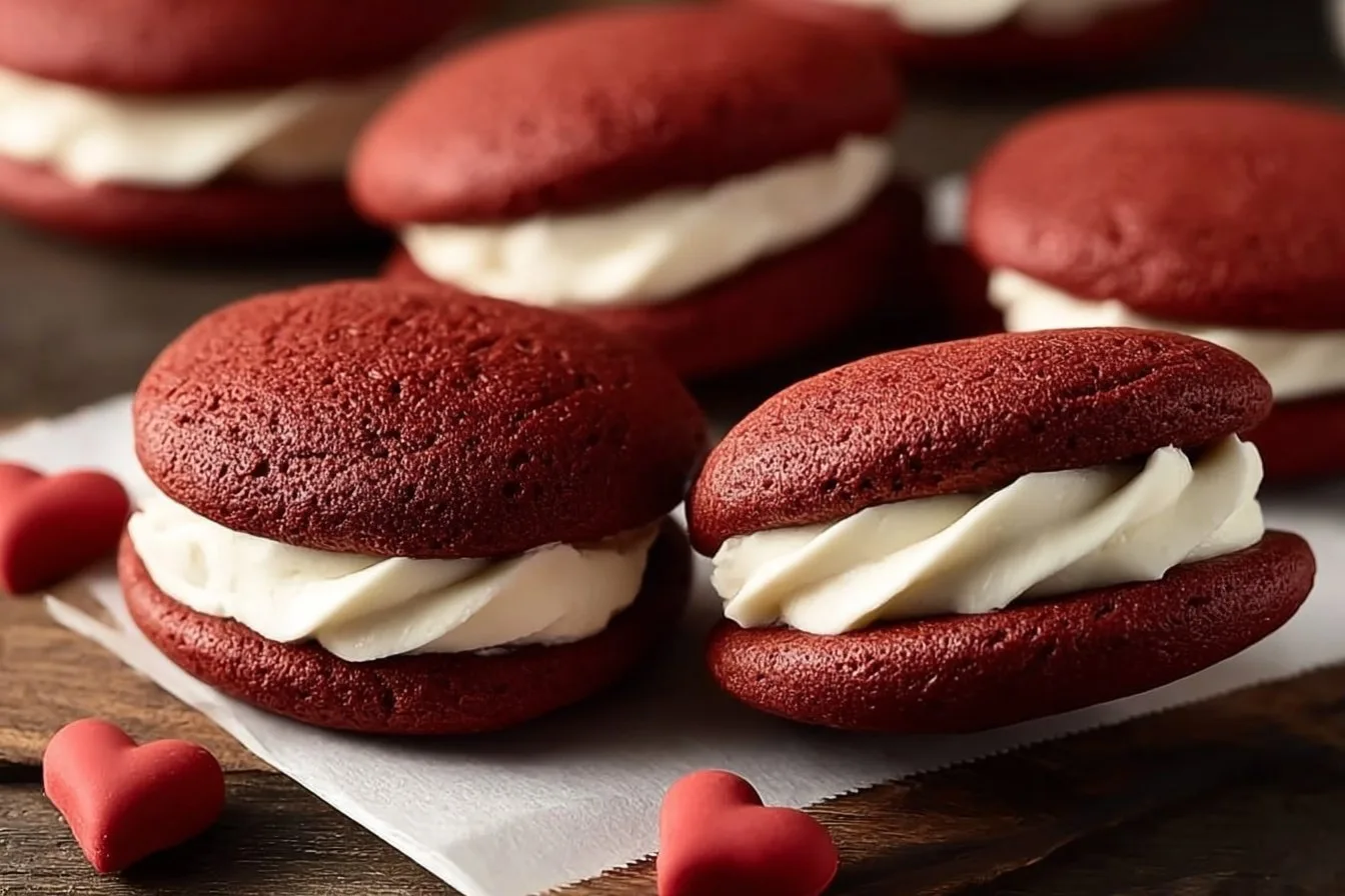 Red Velvet Whoopie Pies 4 Red Velvet Whoopie Pies