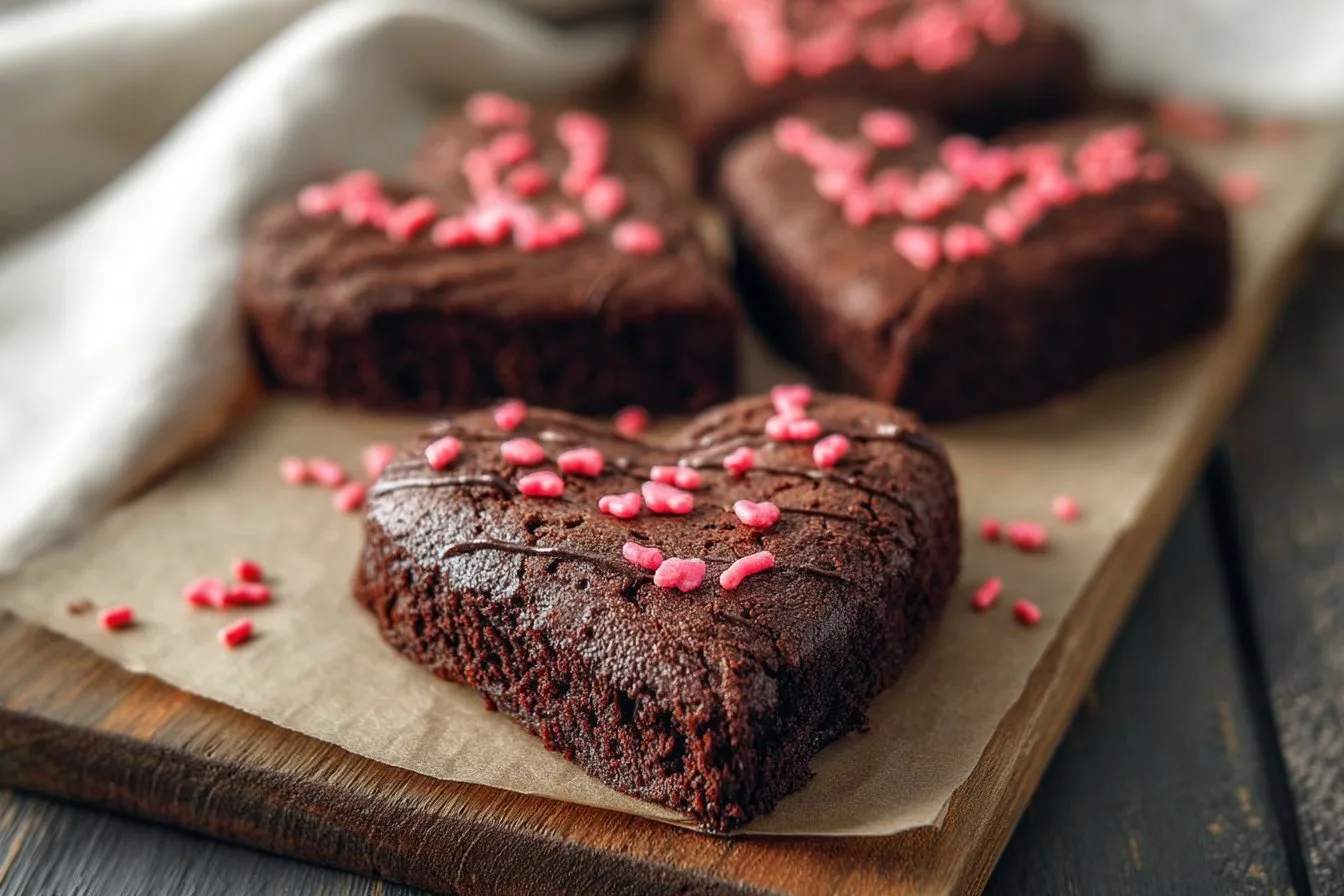 Heart Shaped Brownies
