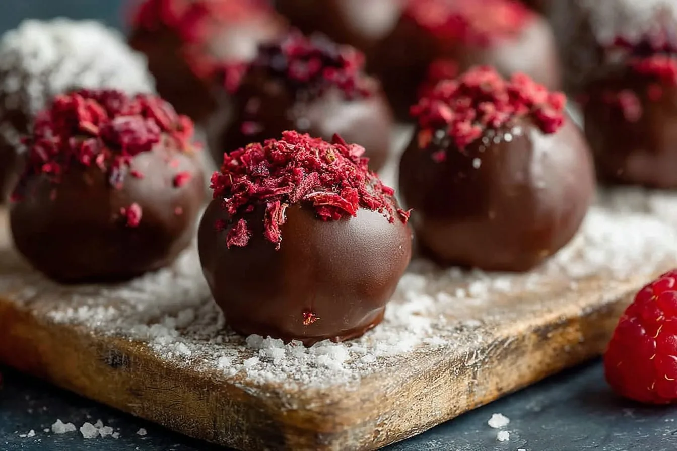 Raspberry Chocolate Truffles