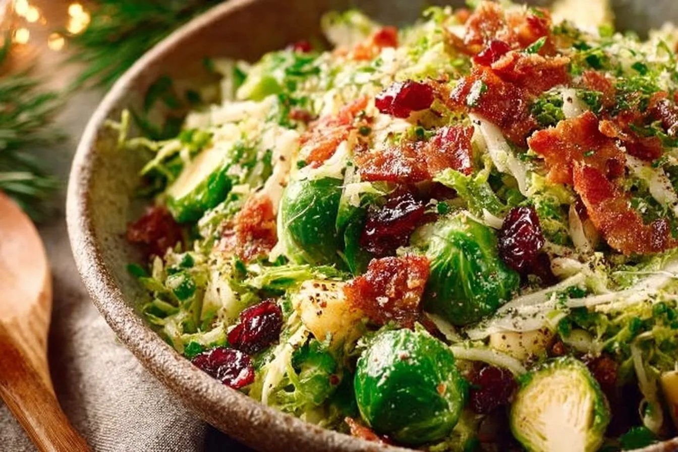 Shaved Brussels Sprouts Salad