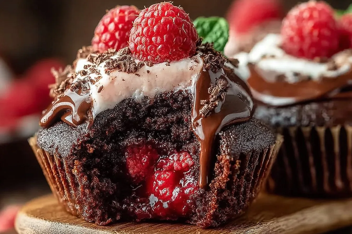Chocolate Raspberry Cupcakes