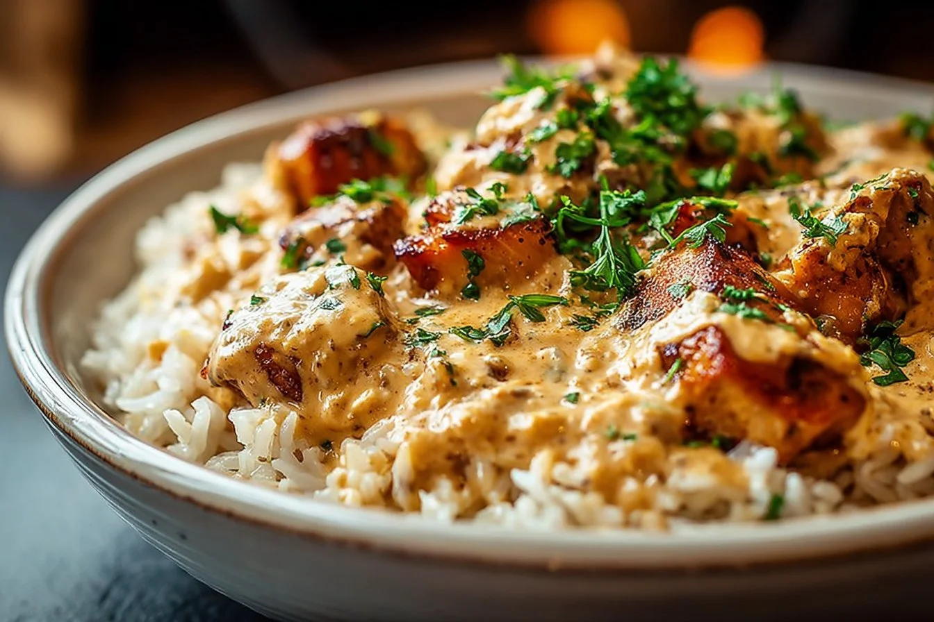 Best Smothered Chicken and Rice Recipe