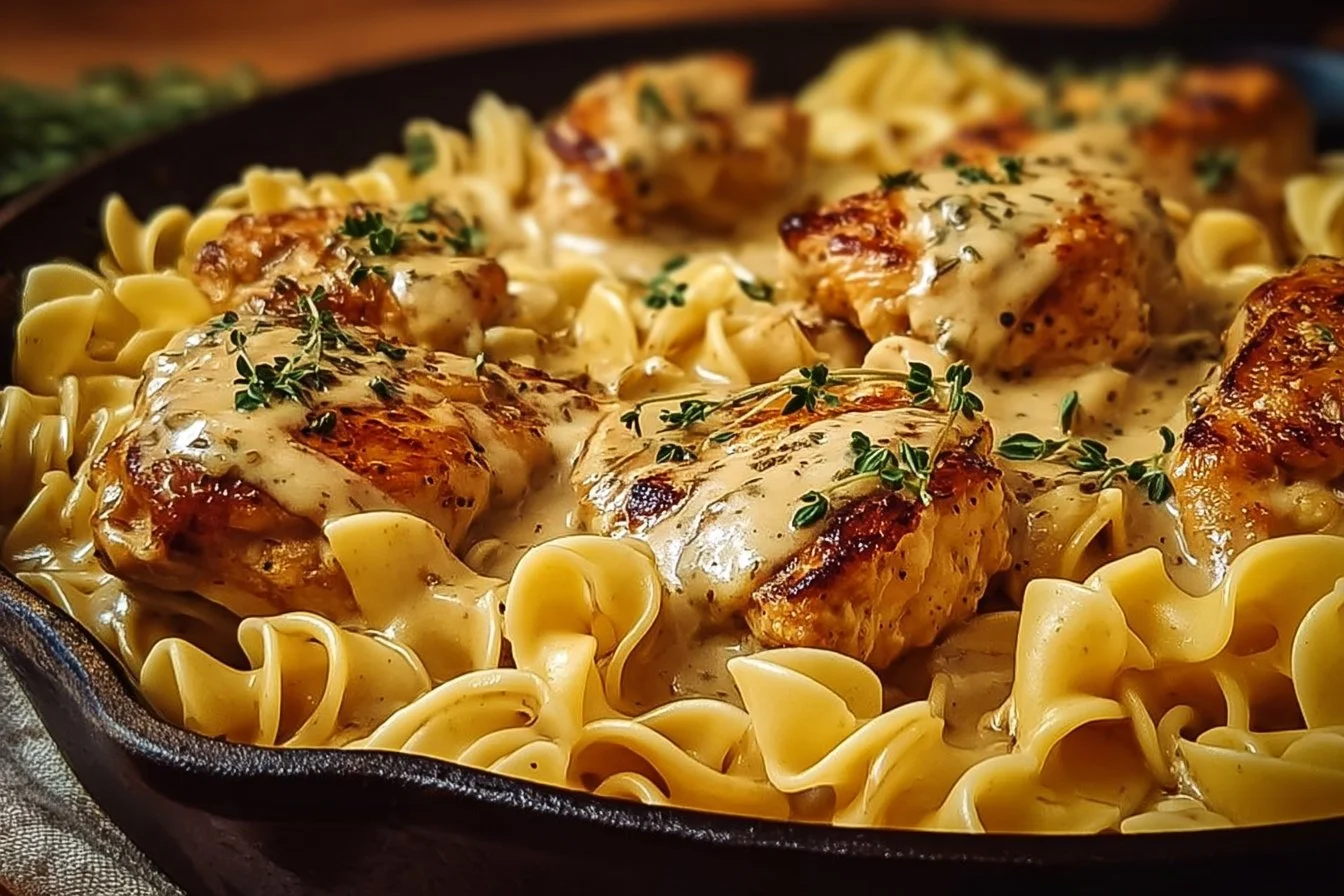 Easy One-Pan Chicken with Buttered Noodles
