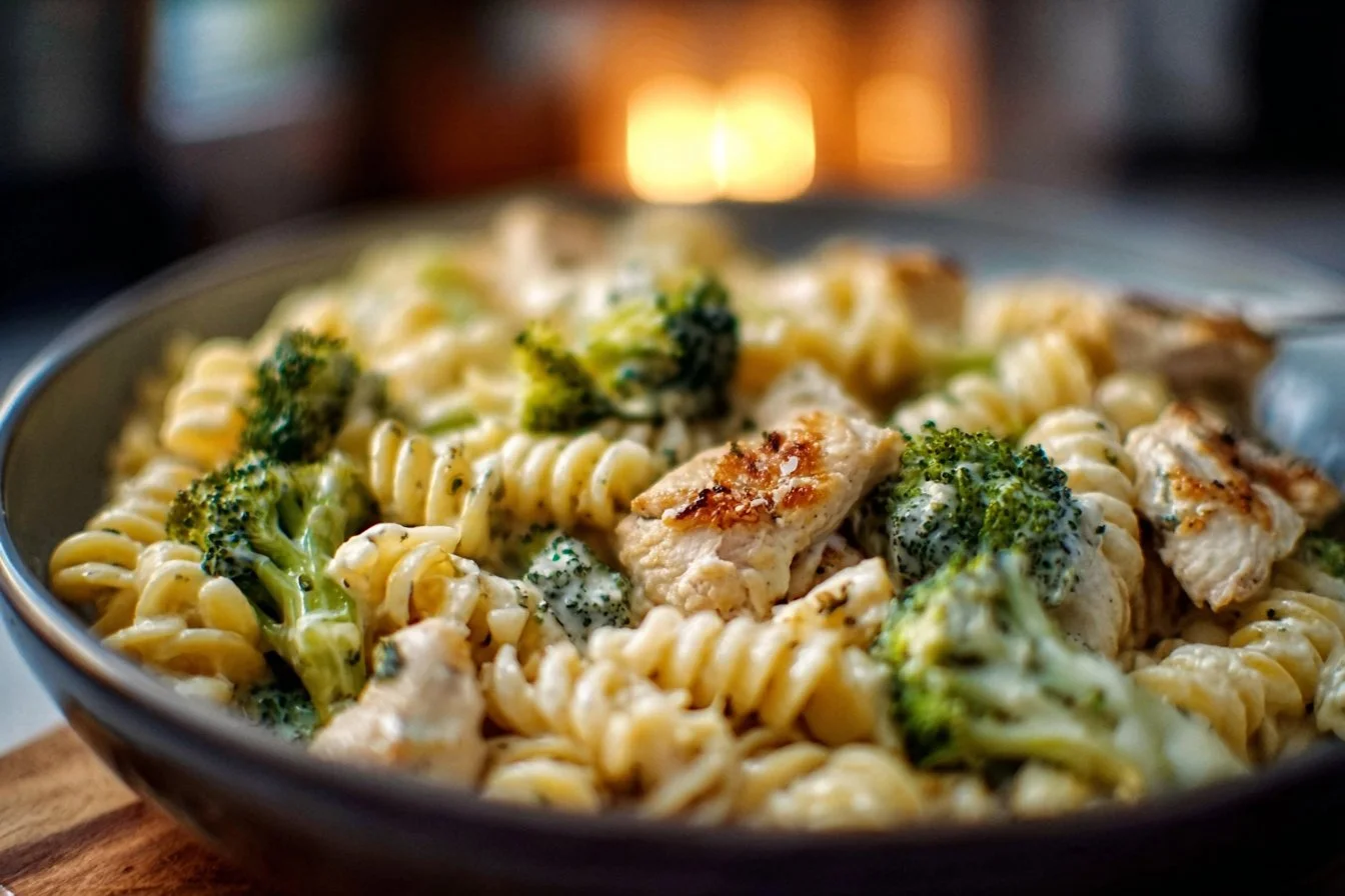 Creamy Rotisserie Chicken Broccoli Pasta