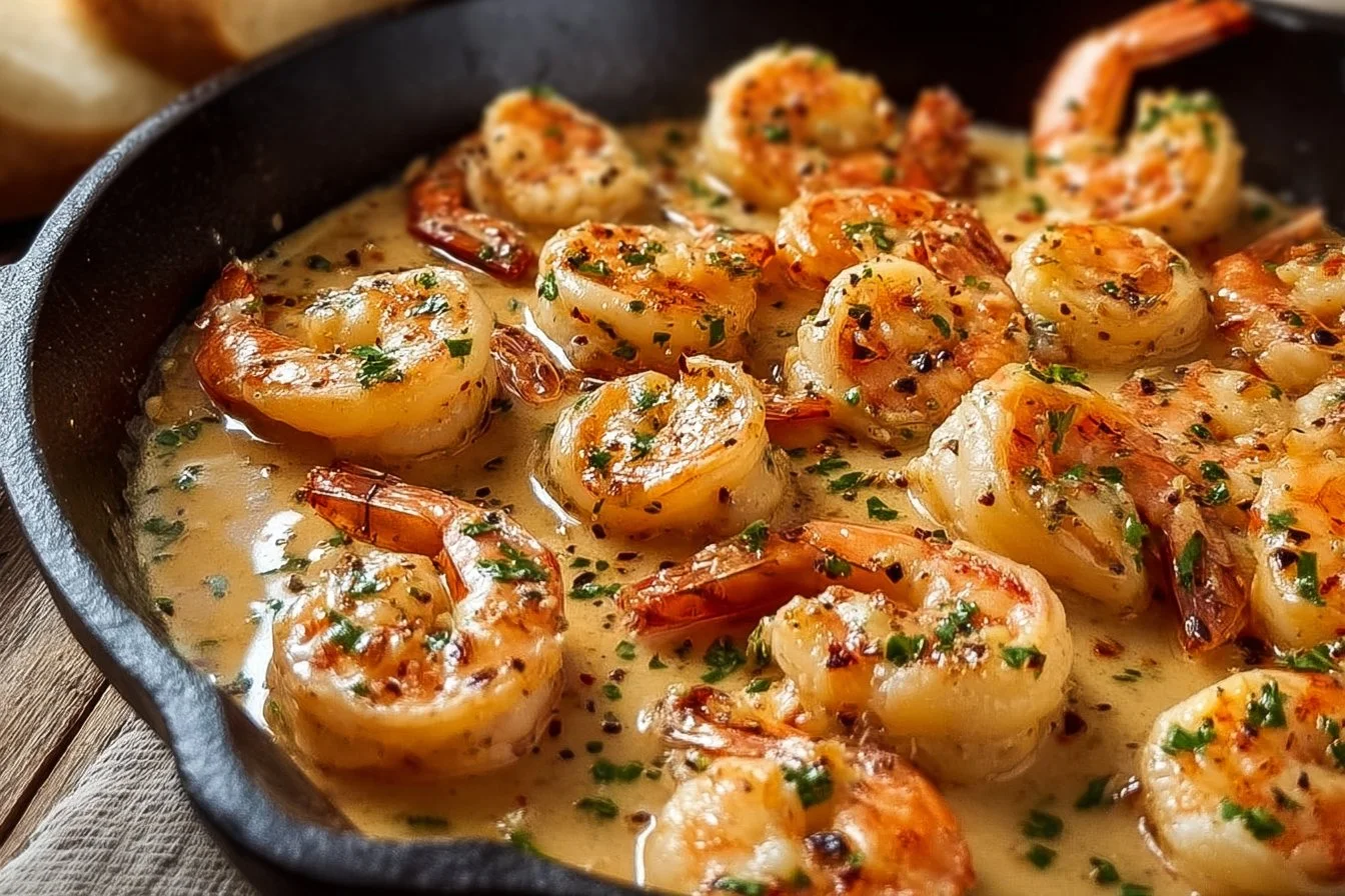 Easy Creamy Garlic Shrimp