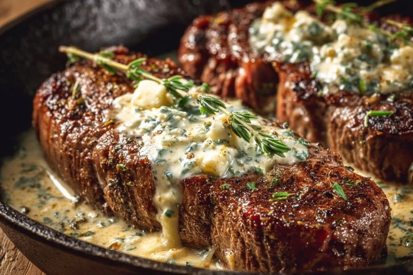 Garlic Butter Steak With Parmesan Cream Sauce 4 Garlic Butter Steak With Parmesan Cream Sauce