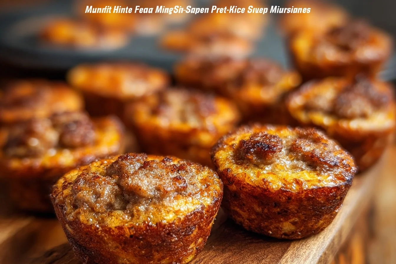 High-Protein Pancake Sausage Mini Muffins