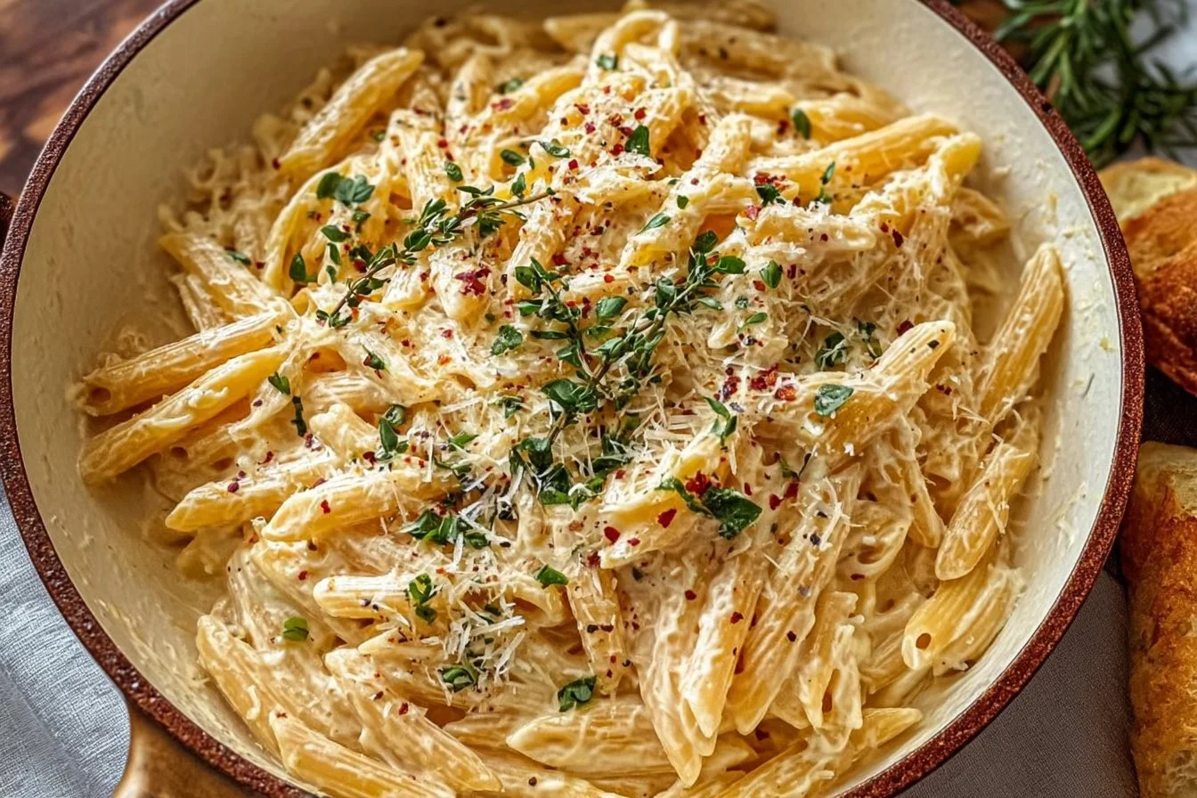 One Pot Creamy Garlic Pasta