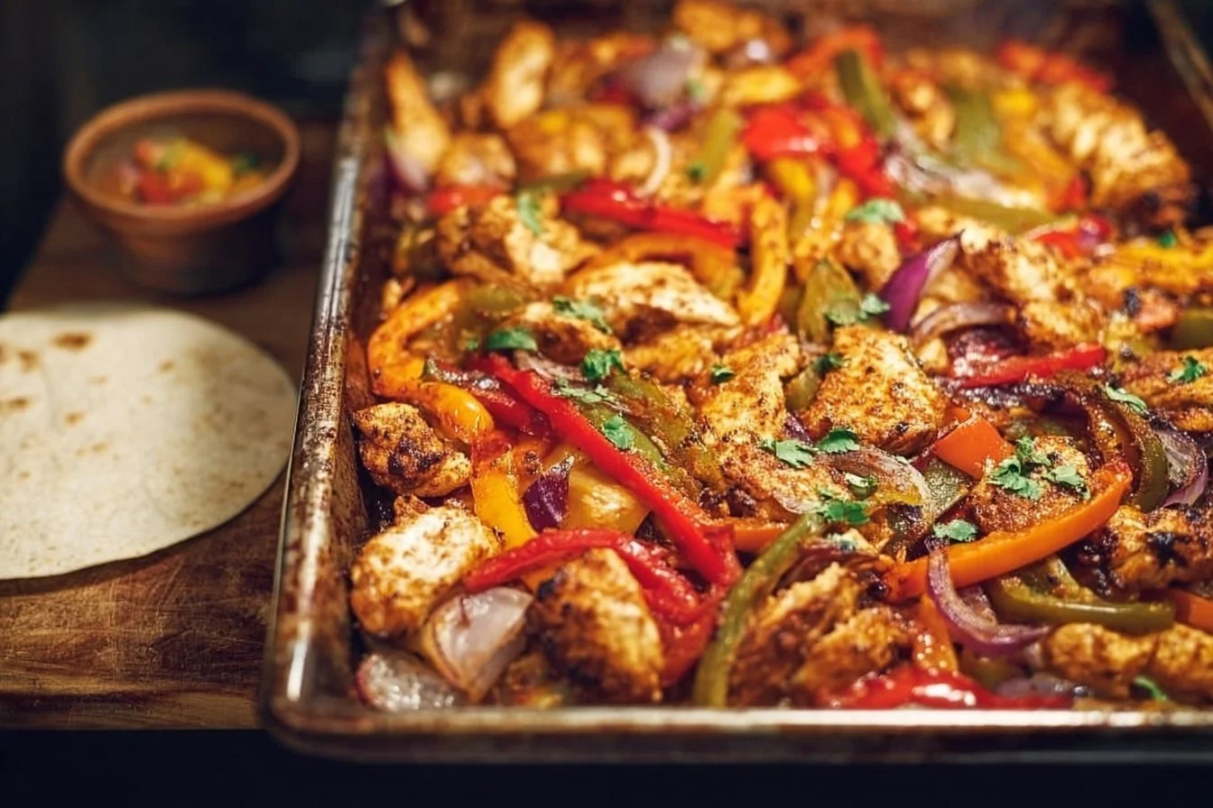 Sheet Pan Chicken Fajitas