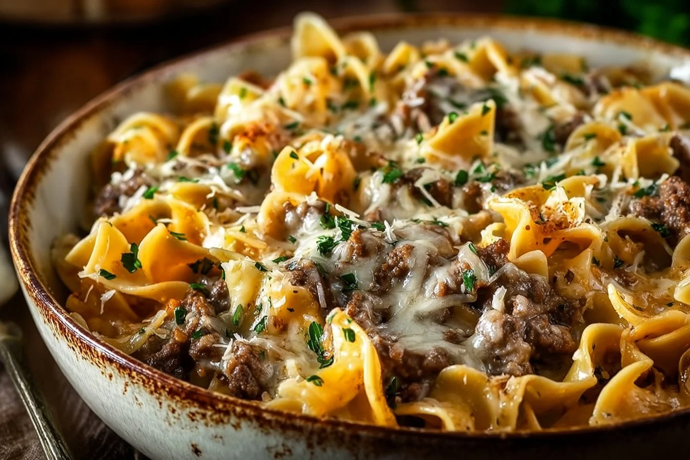 Sour Cream Beef Noodle Casserole