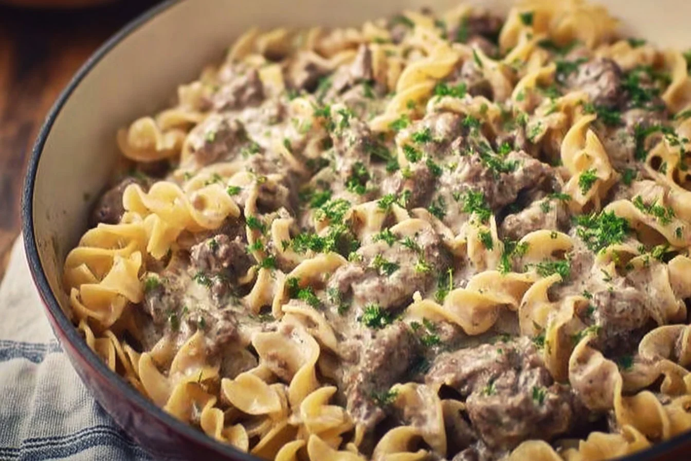 30-Minute Ground Beef Stroganoff