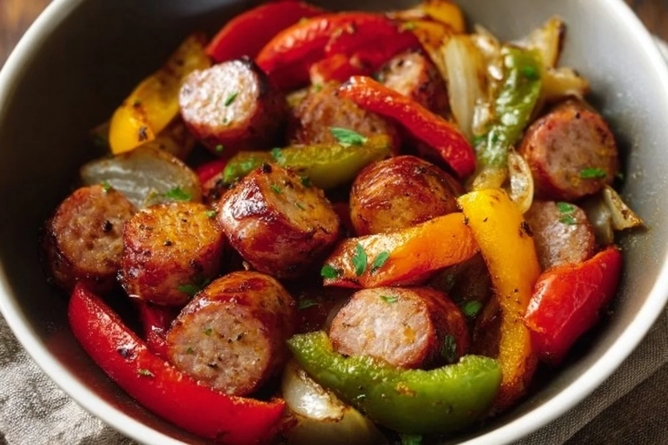 This air fryer sausage and peppers recipe is the ideal quick weeknight dinner! It's healthy… | Air fryer recipes healthy, Air fryer dinner recipes, Air fryer recipes