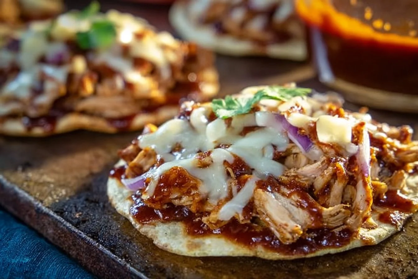 BBQ Chicken Tostadas