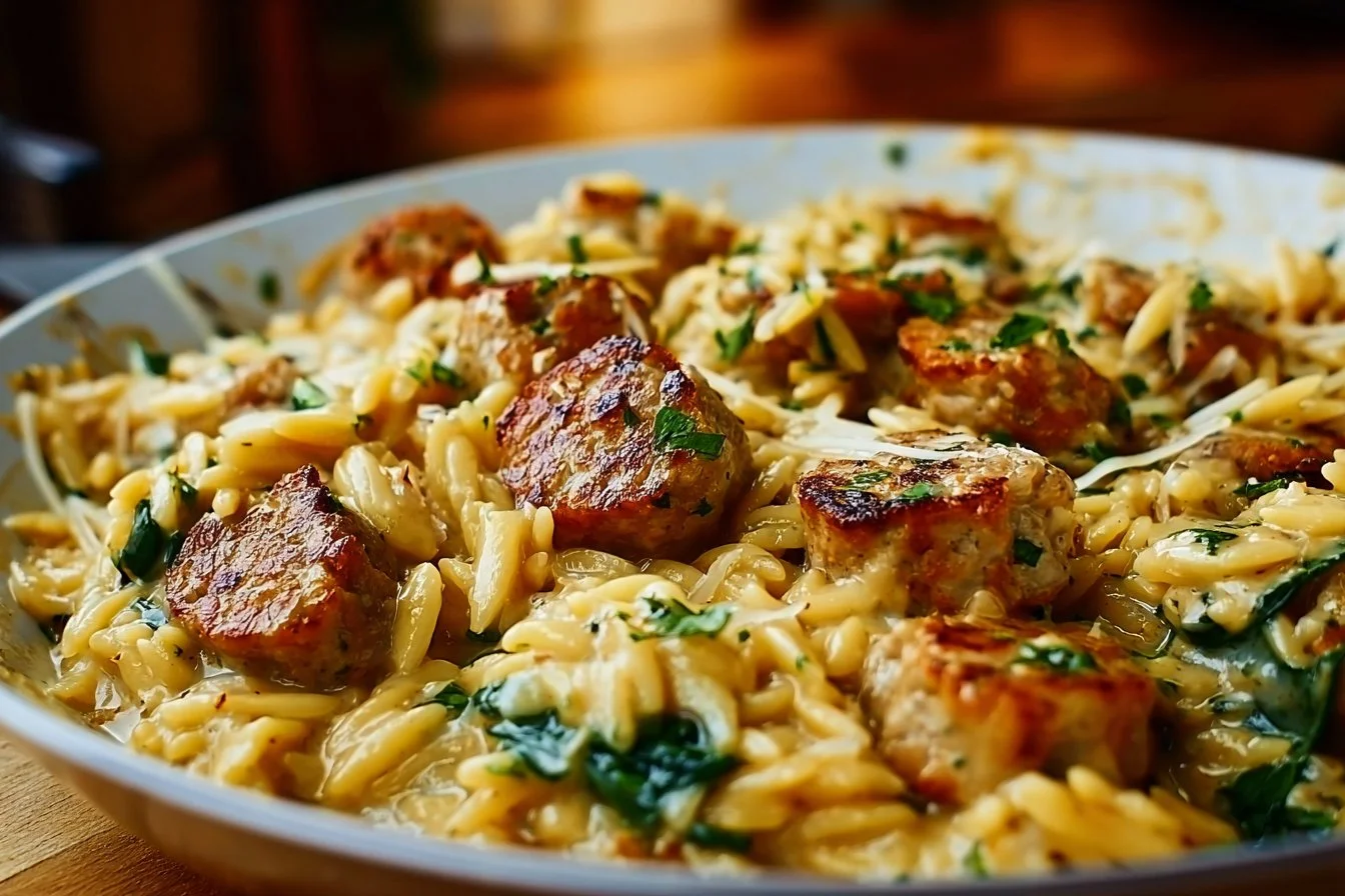 Creamy Chicken Sausage Orzo: A One-Pan Meal