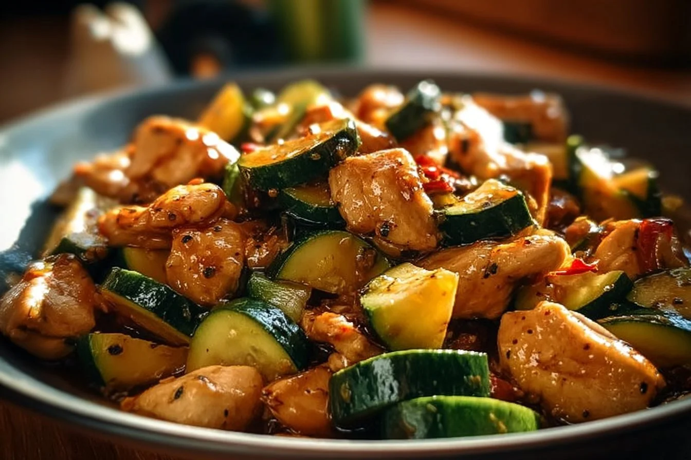 Chicken Zucchini Stir Fry