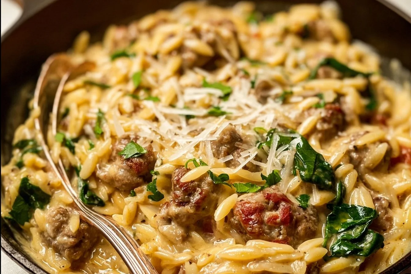 Creamy Italian Sausage Orzo