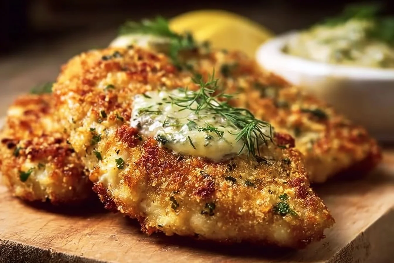Crispy Dill Pickle Parmesan Chicken