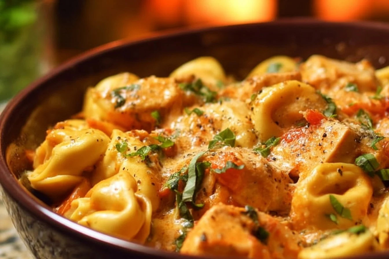 Crockpot Chicken Tortellini