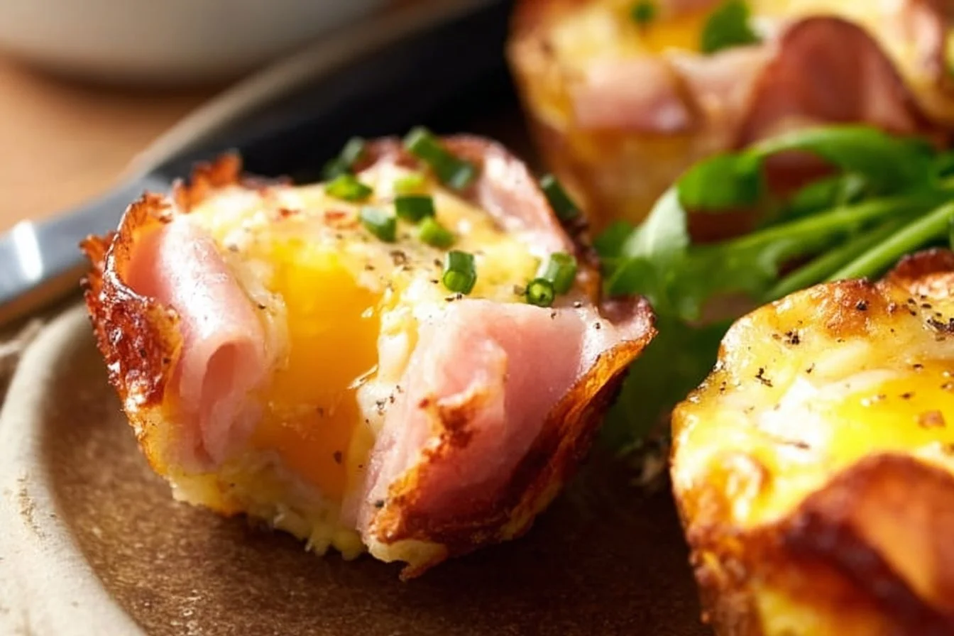 Ham and Cheese Egg Cups