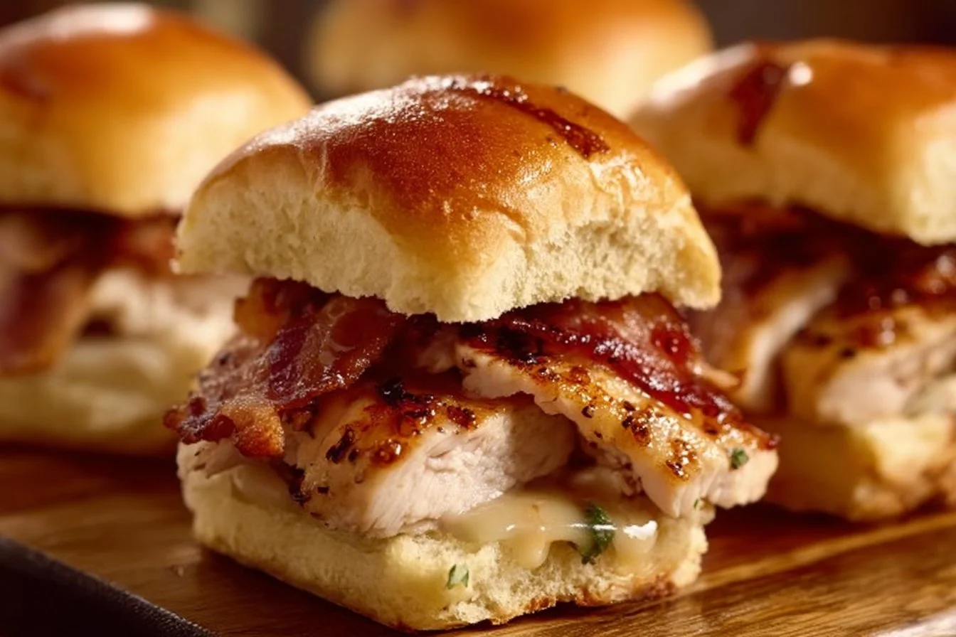 Maple Chicken Bacon Sliders