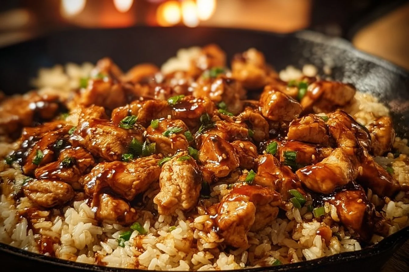 One-Pan Honey BBQ Chicken Rice
