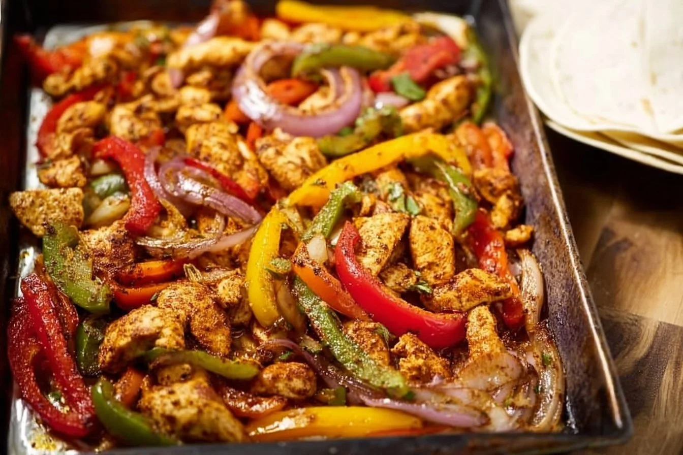 Sheet Pan Chicken Fajitas