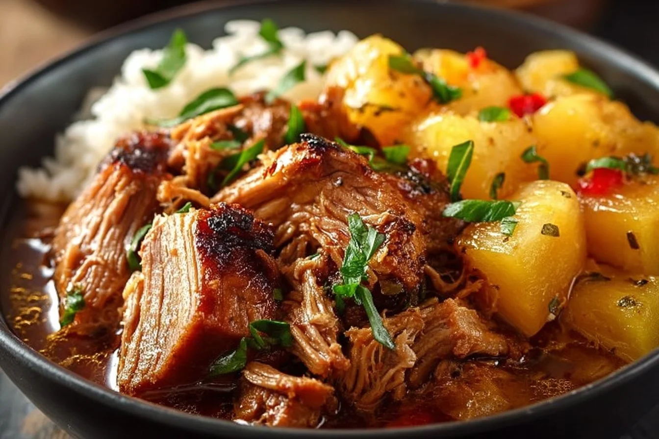 Slow Cooker Pineapple Pork