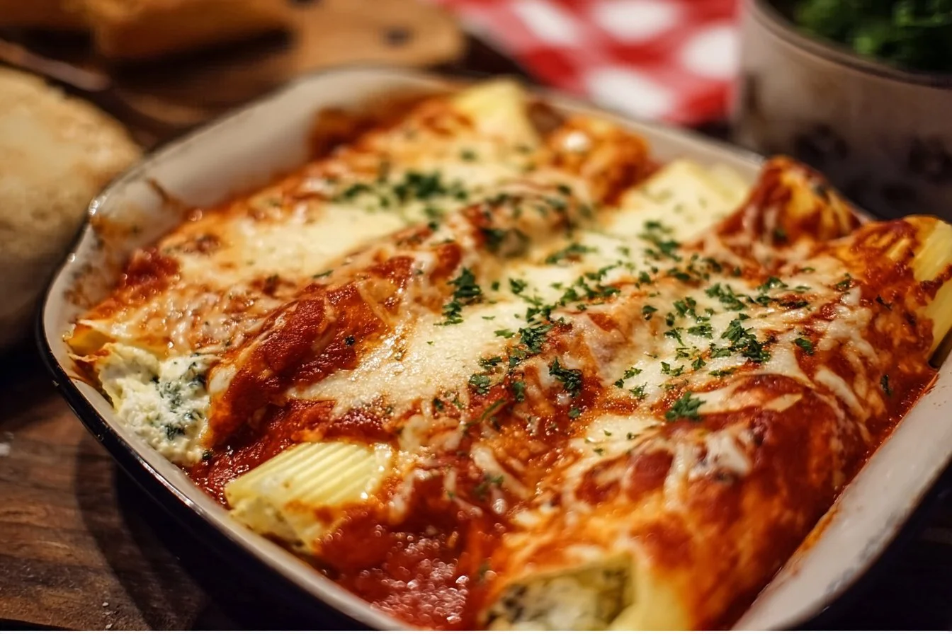 Three Cheese Manicotti