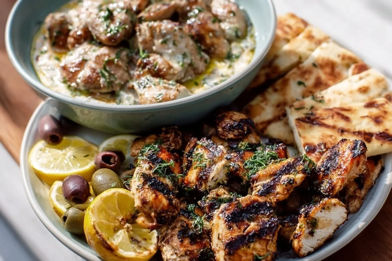 Delicious Greek marinade for meats and veggies ready in 5 minutes