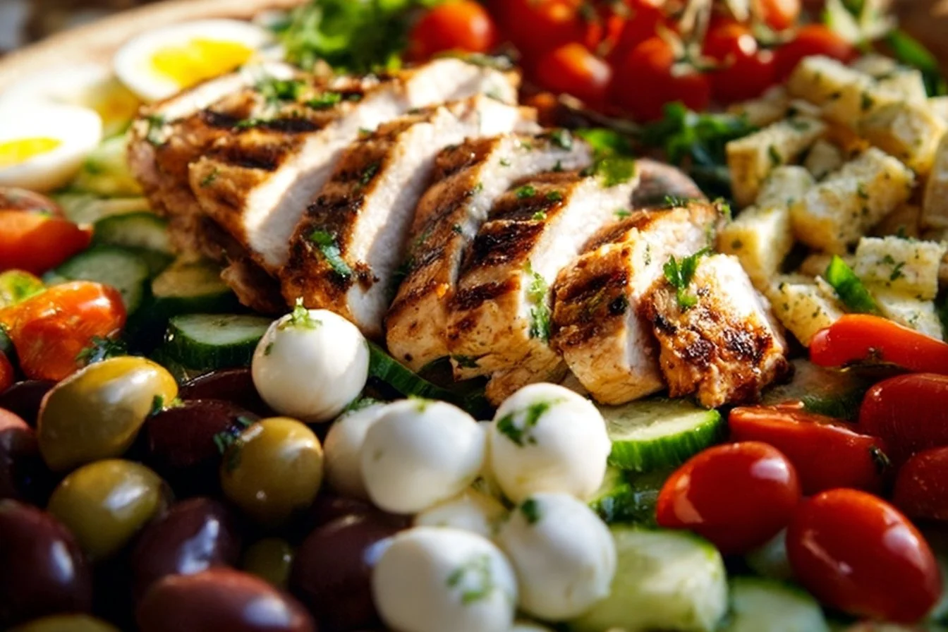 Delicious Chicken Pasta Salad with fresh ingredients and vibrant colors