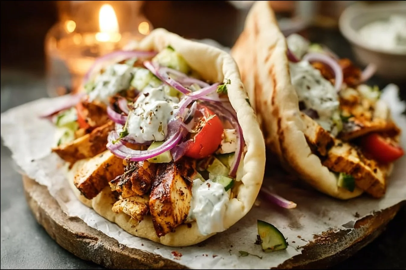 Greek Chicken Gyros