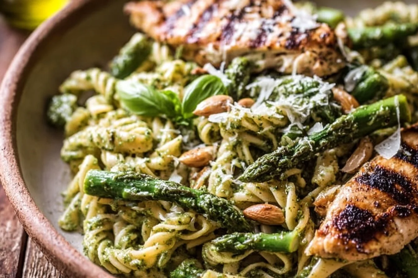 Grilled Chicken and Asparagus Pesto Pasta 4 Grilled Chicken and Asparagus Pesto Pasta