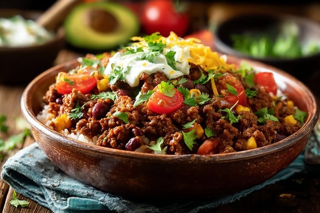 Ground Beef Burrito Bowl