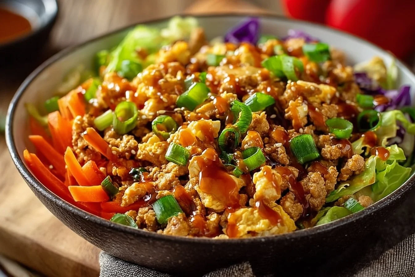 High Protein Egg Roll in a Bowl