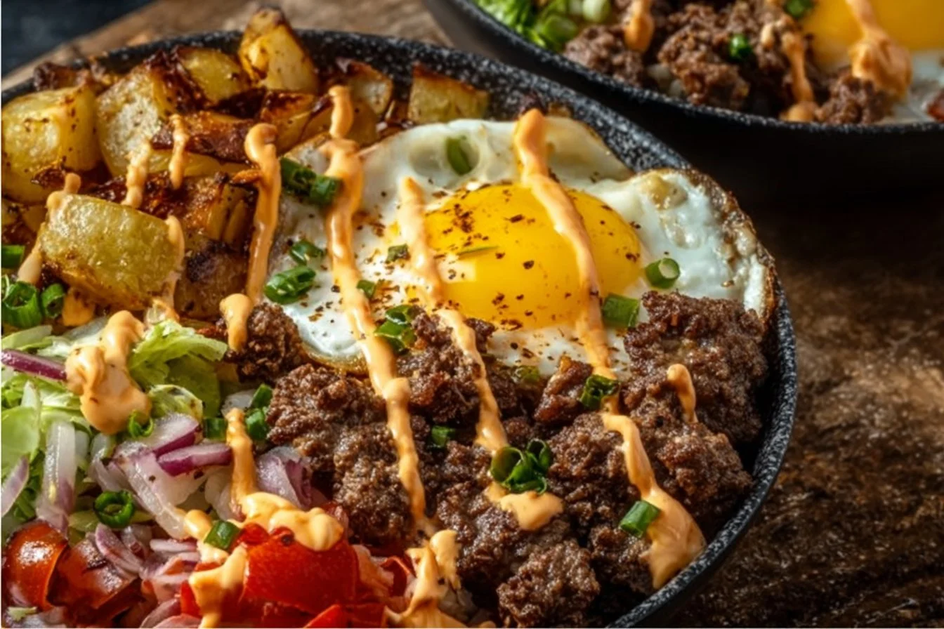 High Protein Smash Burger Bowls
