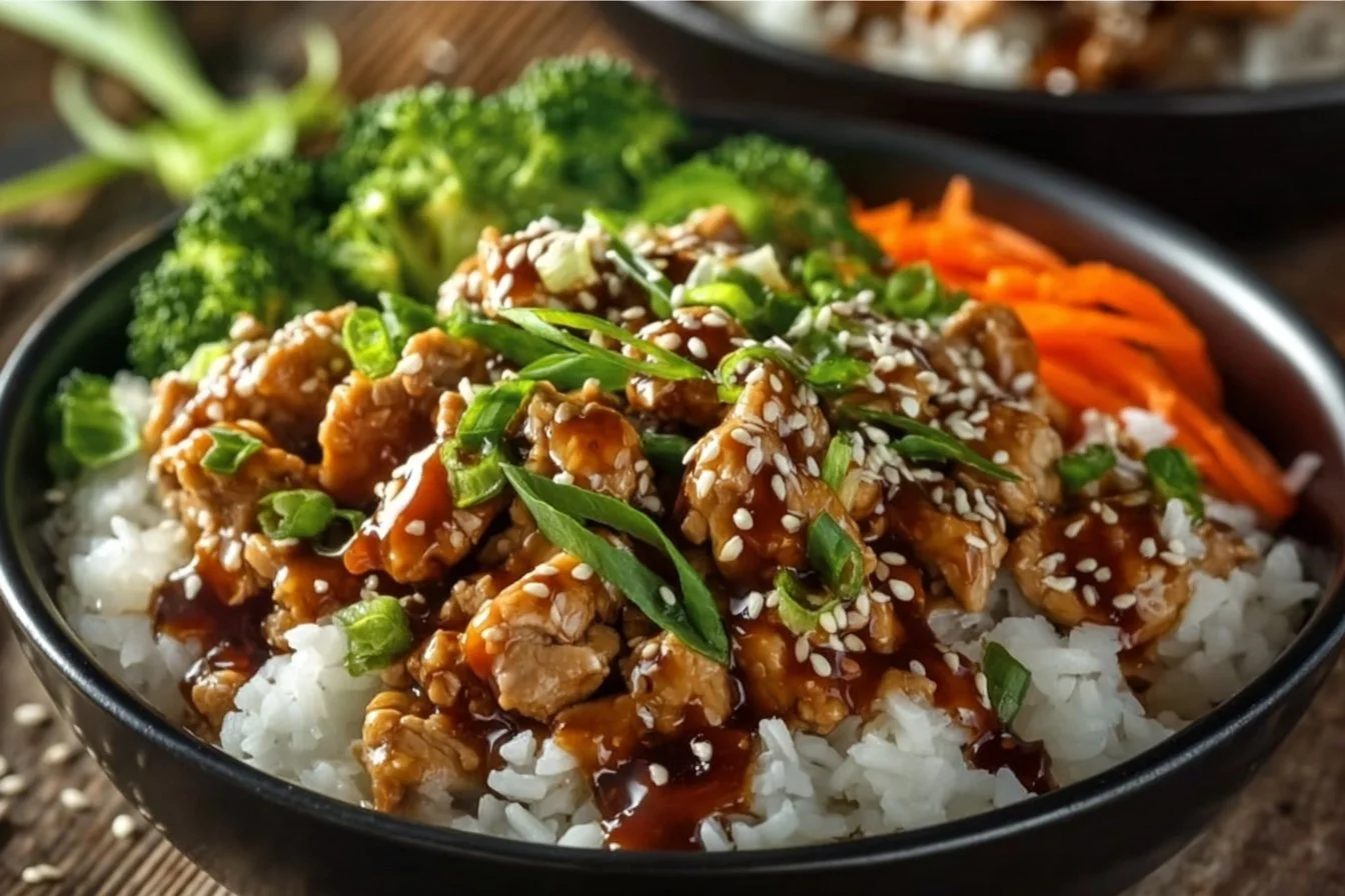 Teriyaki Turkey Rice Bowls